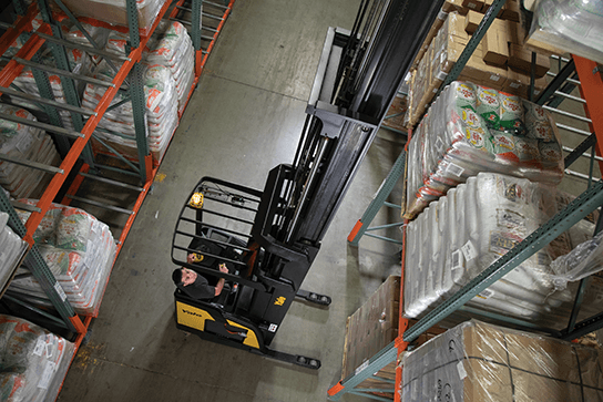 Reach truck solution for order fulfillment