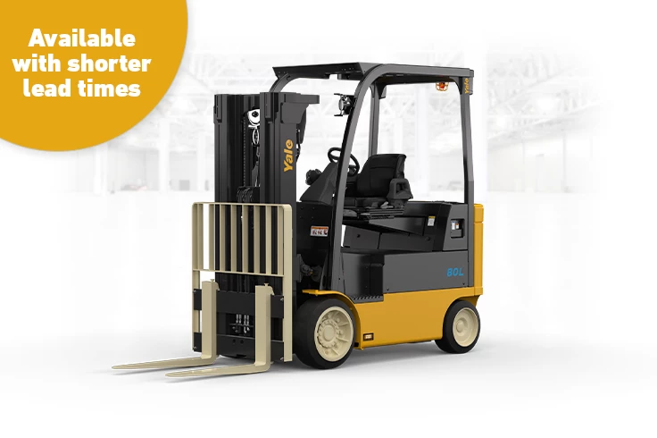 Lithium-ion forklift with integrated battery | ERC080VHL | Yale